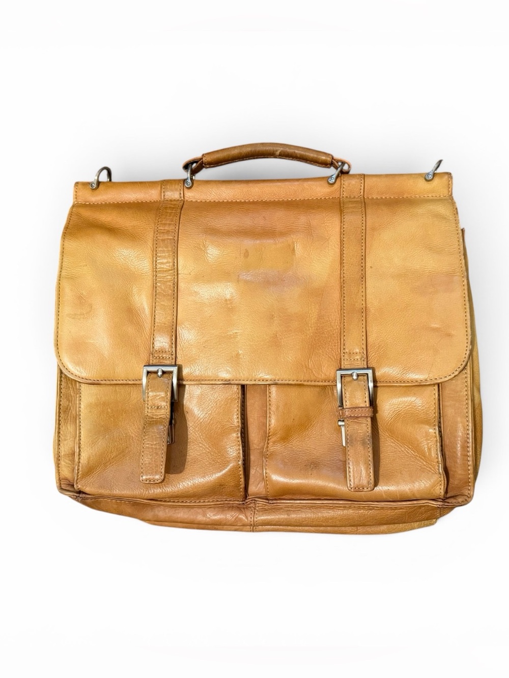 Wilson’s Leather Briefcase Shoulder Bag Double Pockets Laptop Bag